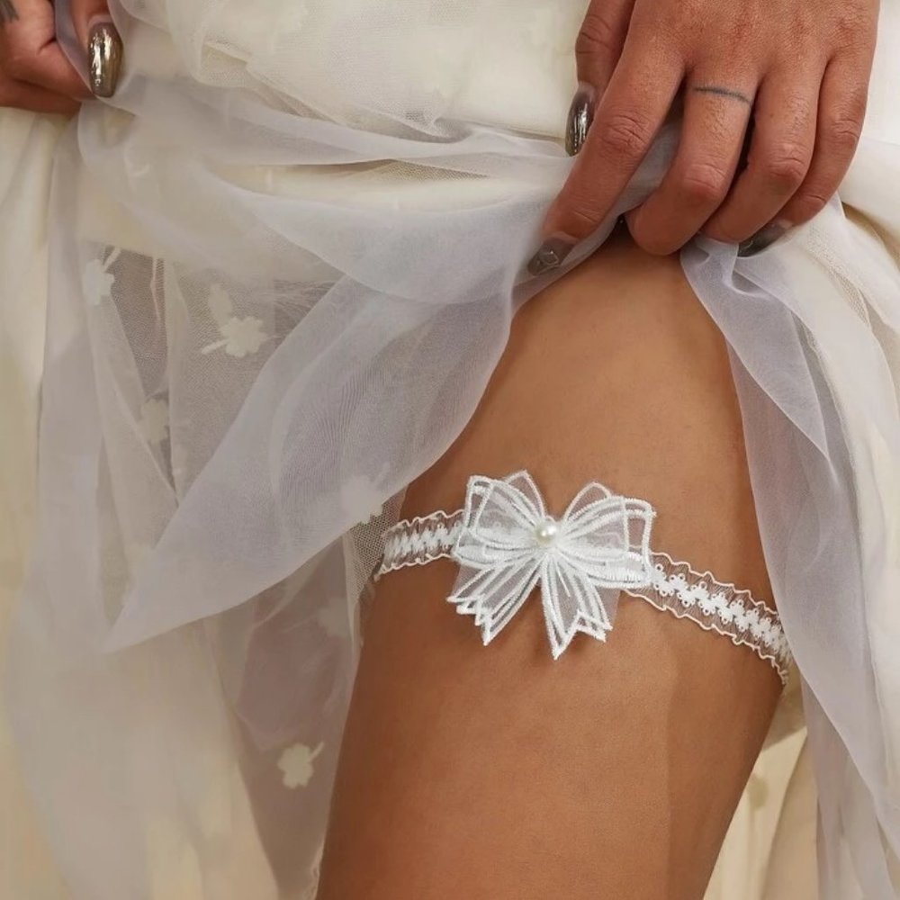Lace Bow Garter 🤍👰🏼‍♀️